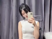 Kecantikan terbaik Asia memakai selfie pakaian dalam seksi