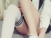 Gadis pelajar yang lucu selfies berbagai godaan